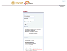 Tablet Screenshot of intranet.unisalento.it