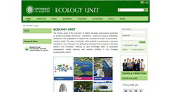 Desktop Screenshot of ecology-unit.unisalento.it